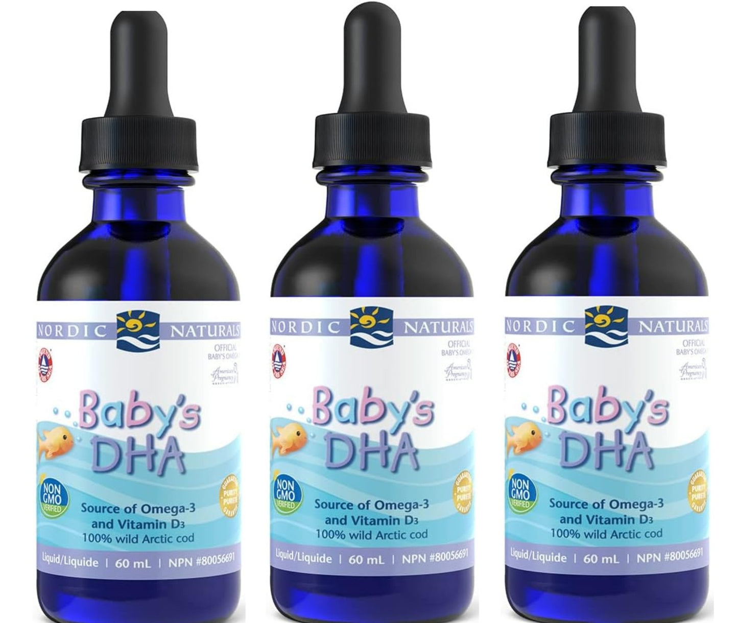 PACK OF 3 – Nordic Naturals Baby's DHA 60 ml (2 oz)