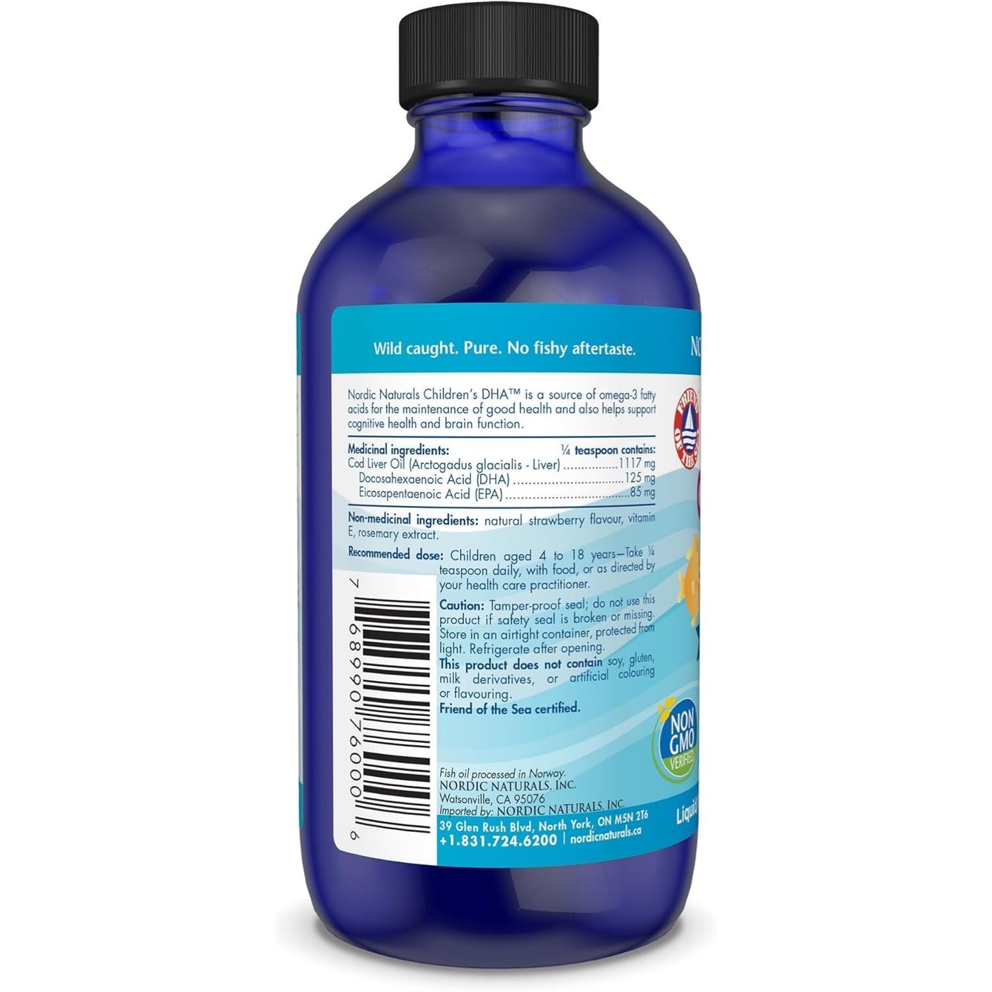 PACK OF 3 – Nordic Naturals Children’s DHA Liquid (Strawberry Flavour) 119 ml / 4 oz