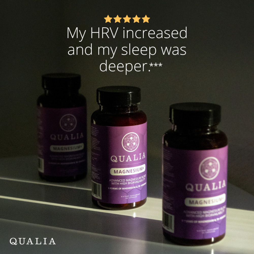 Qualia Magnesium+ | 10 Magnesium Forms with 70+ Trace Minerals for Energy, Sleep & Recovery