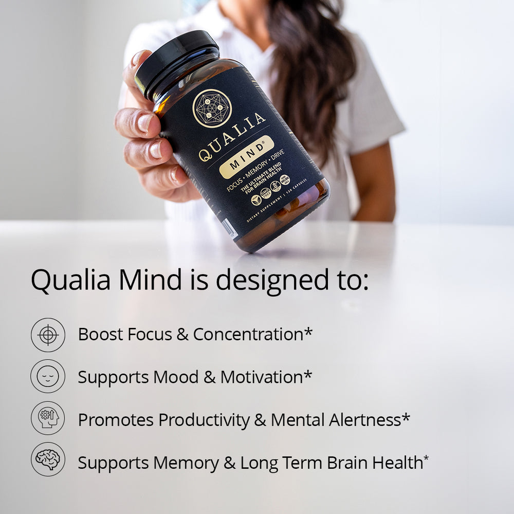 Qualia Mind 2.0 – Advanced Nootropic for Focus, Memory & Mental Clarity (120 Capsules)