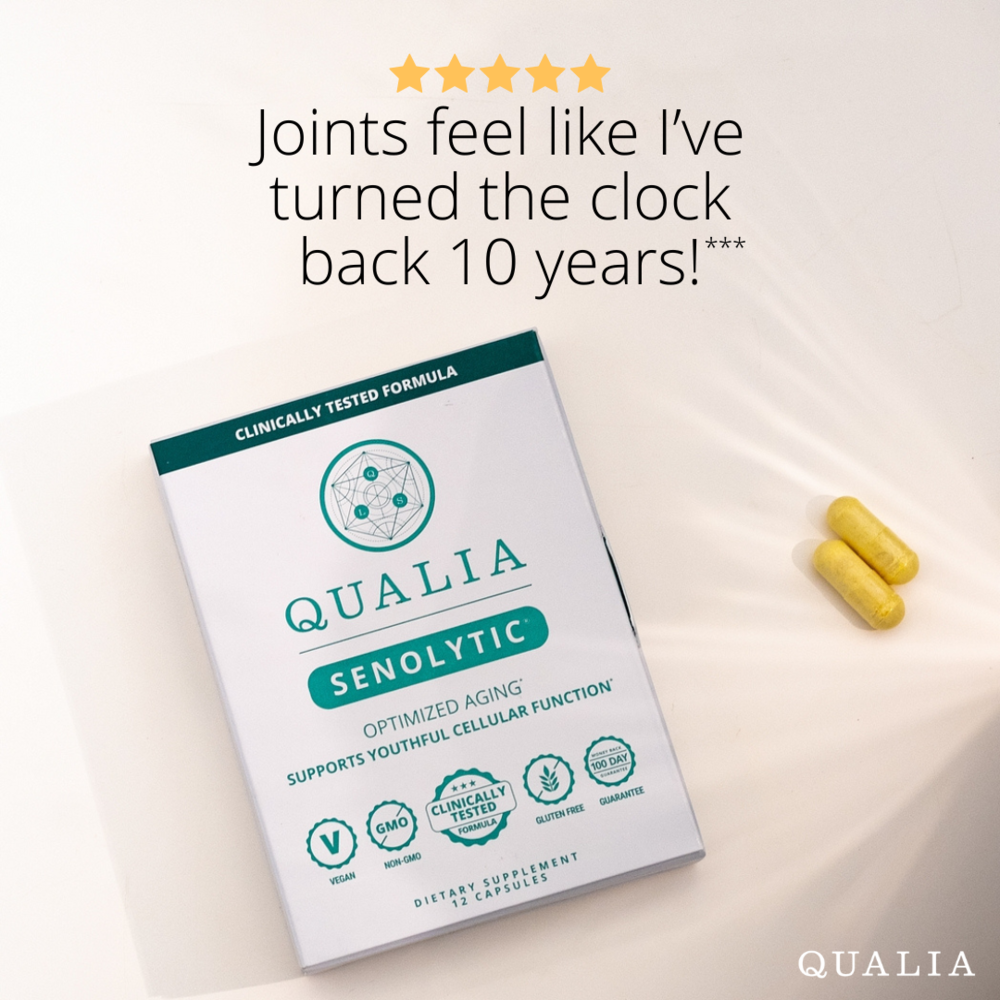 Qualia Senolytic – Two-Day Cellular Rejuvenation Regimen (12 Capsules)