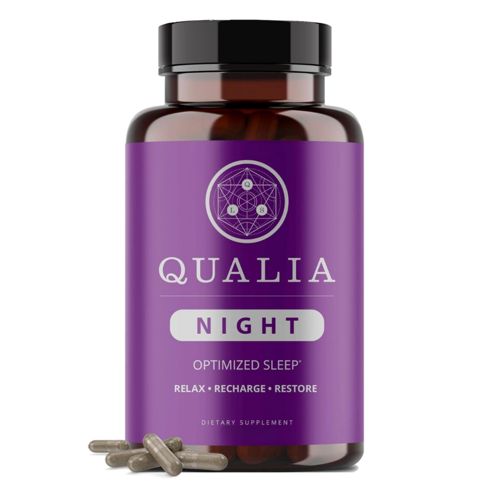 Qualia Night | Natural Support for Deep Restorative Sleep & Morning Energy
