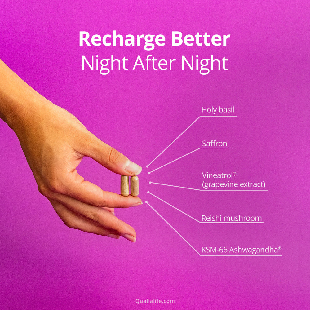 Qualia Night | Natural Support for Deep Restorative Sleep & Morning Energy
