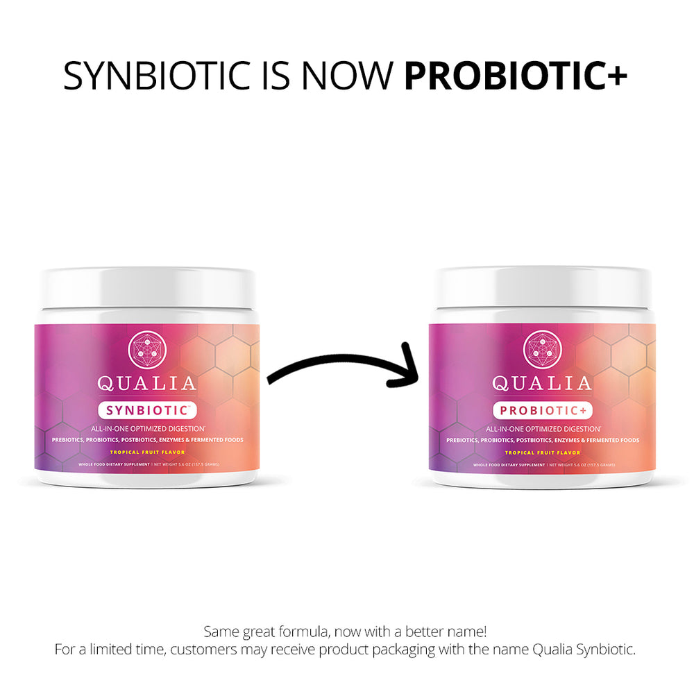 Qualia Probiotic+ | All-in-One Gut Support with Probiotics, Enzymes & Fermented Blend