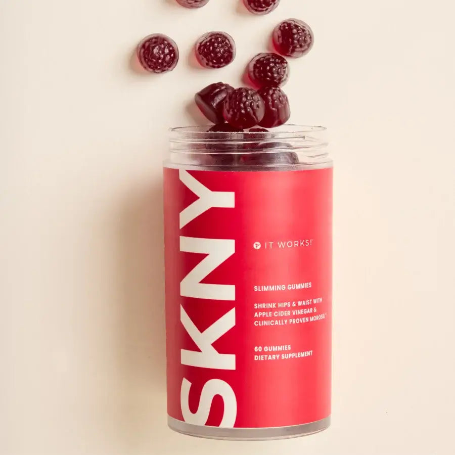 It Works SKNY Gummies – Slim Hips & Waist with Morosil® Blood Orange & Apple Cider Vinegar (60 Vegan Gummies)