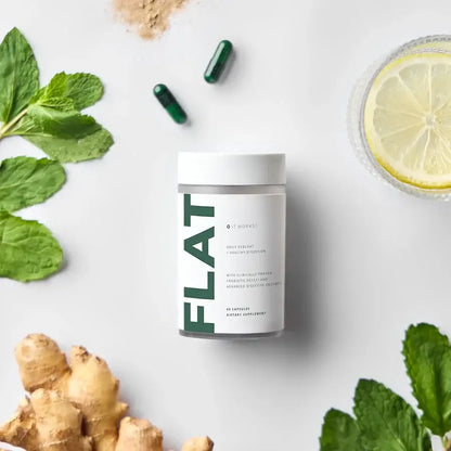 It Works FLAT Daily Debloat + Digestive Wellness 60 capsules per jar