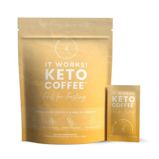 IT WORKS! Keto Coffee – Original | Fasting-Friendly Instant Keto Coffee Mix (15 Packets)