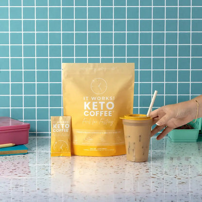 IT WORKS! Keto Coffee – Original | Fasting-Friendly Instant Keto Coffee Mix (15 Packets)