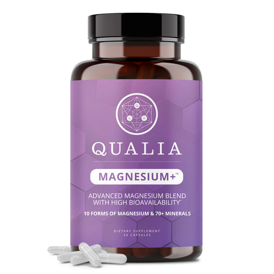 Qualia Magnesium+ | 10 Magnesium Forms with 70+ Trace Minerals for Energy, Sleep & Recovery
