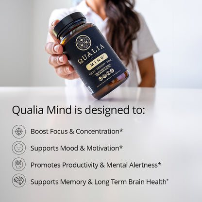 Qualia Mind 2.0 – Advanced Nootropic for Focus, Memory & Mental Clarity (120 Capsules)