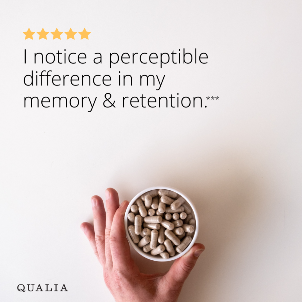 Qualia Mind Caffeine Free 2.0 – Premium Nootropic Formula (120 Capsules)