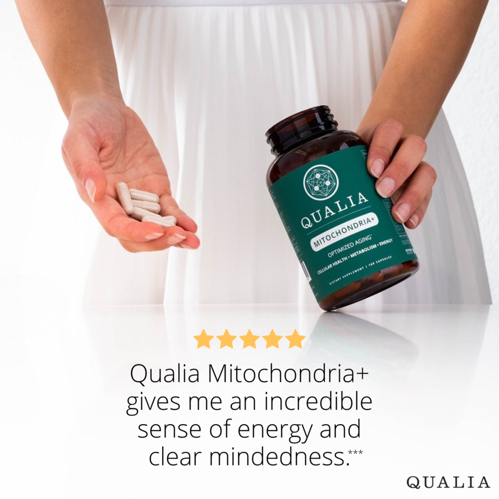 Qualia Mitochondria+ | 34-Ingredient Mitochondrial & Cellular Energy Support