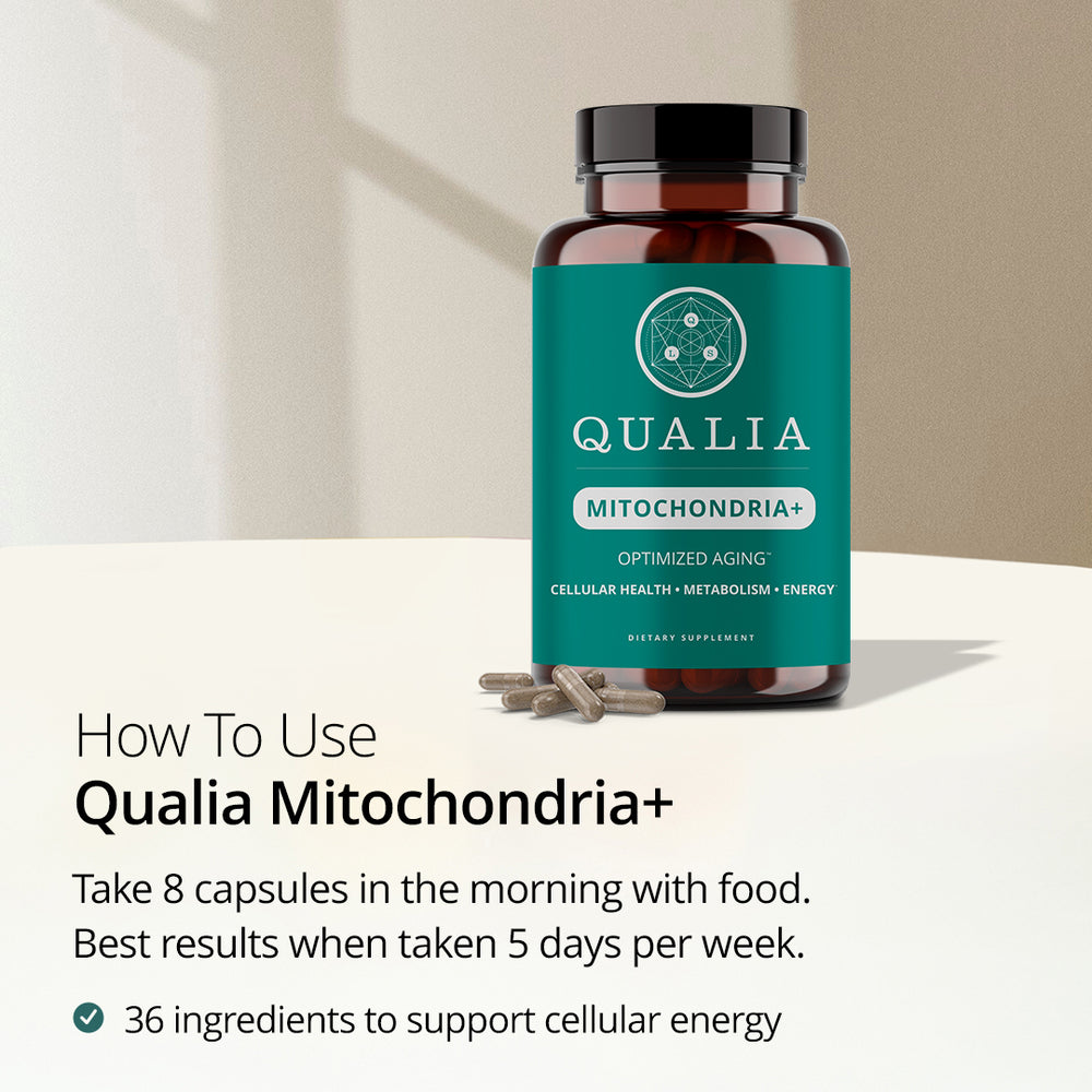 Qualia Mitochondria+ | 34-Ingredient Mitochondrial & Cellular Energy Support