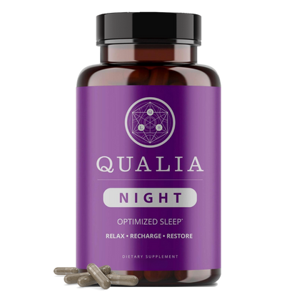 Qualia Night | Natural Support for Deep Restorative Sleep & Morning Energy