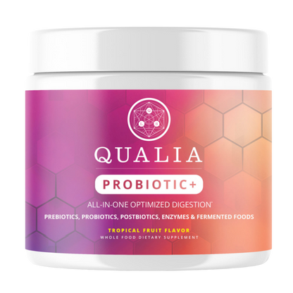 Qualia Probiotic+ | All-in-One Gut Support with Probiotics, Enzymes & Fermented Blend