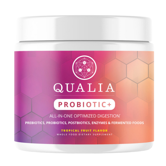 Qualia Probiotic+ | All-in-One Gut Support with Probiotics, Enzymes & Fermented Blend