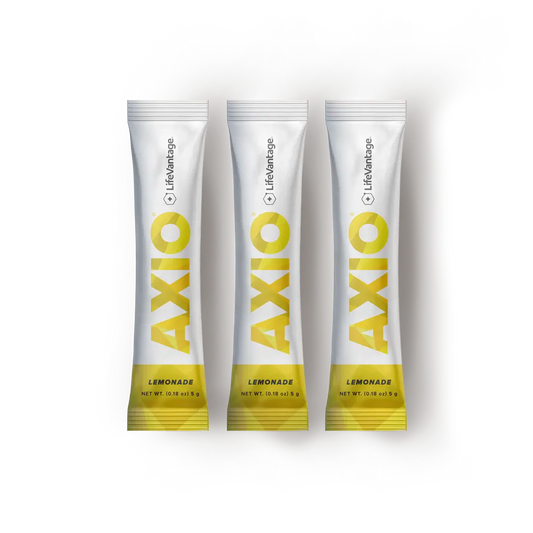 Lifevantage AXIO Regular Smart Energy Drink Mix – Nootropic Energy with Natural Caffeine (30 Packs)
