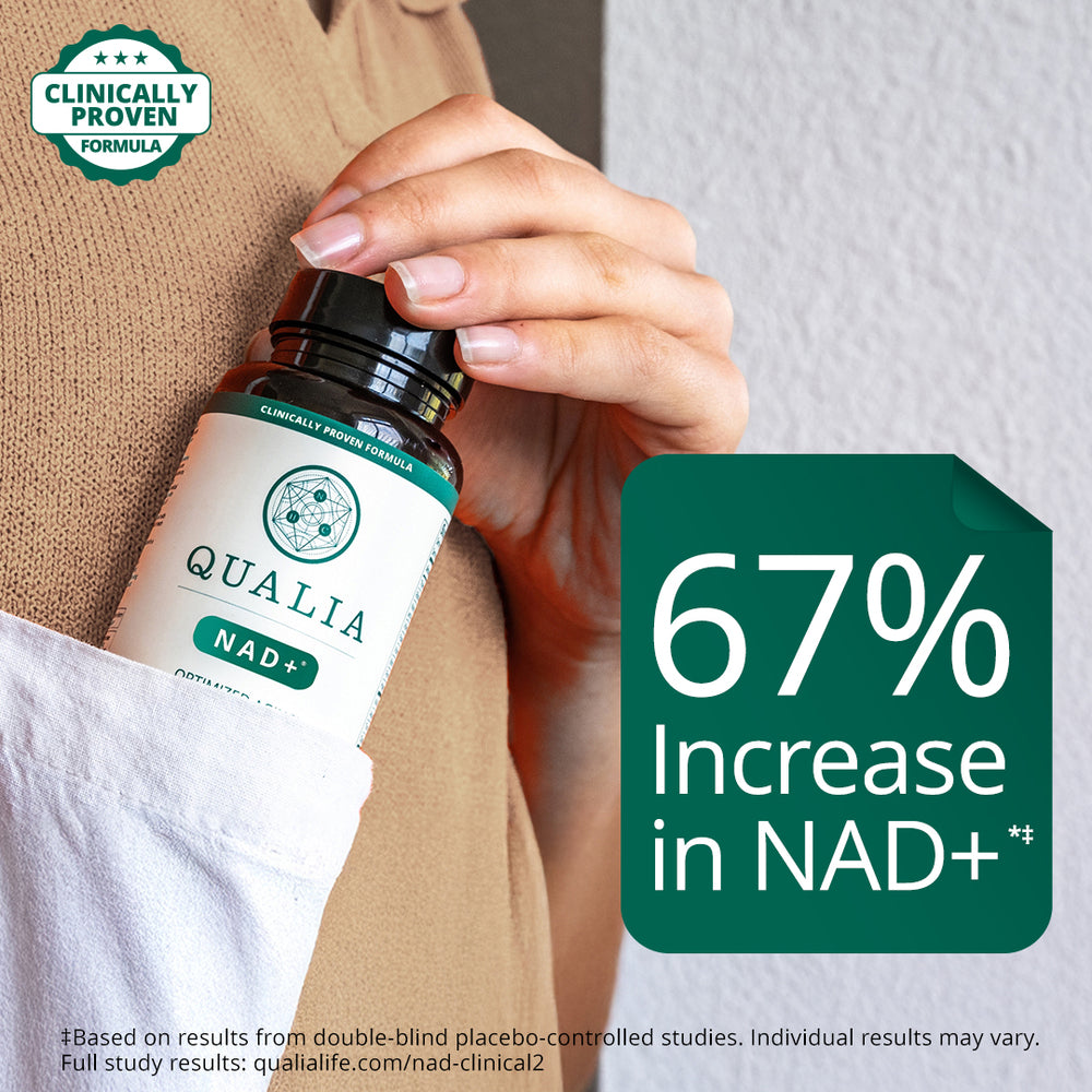 Qualia NAD+ | Advanced Cellular Energy & Vitality Formula | 14 Premium Ingredients